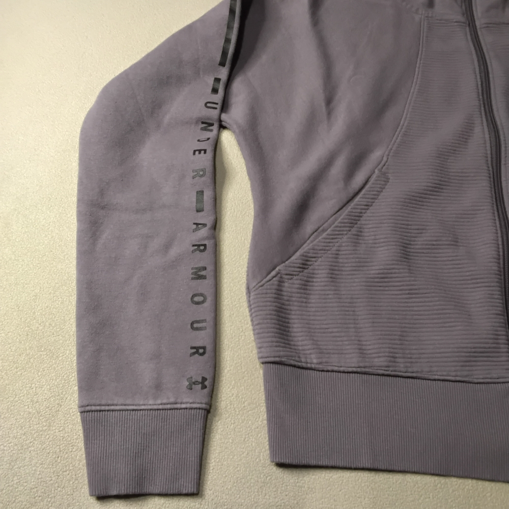 Under Armour Womens Zip-Up Hoodie Sweatshirt Sz S Purple. - Picture 4 of 13